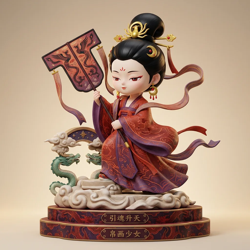 西汉·帛画引魂 · 画引