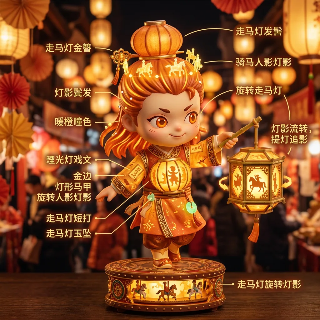 元宵·走马灯影 · 灯马