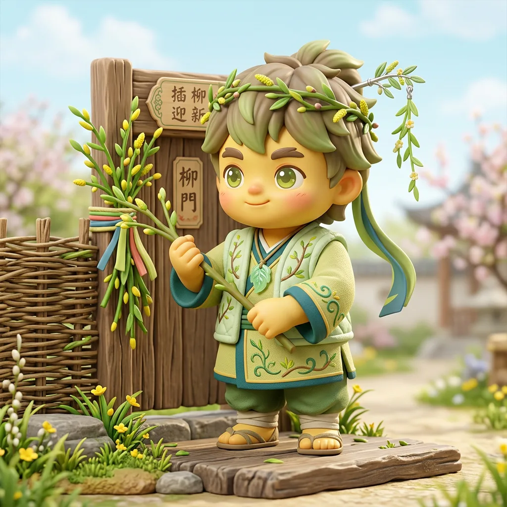 清明·插柳辟邪 · 柳门