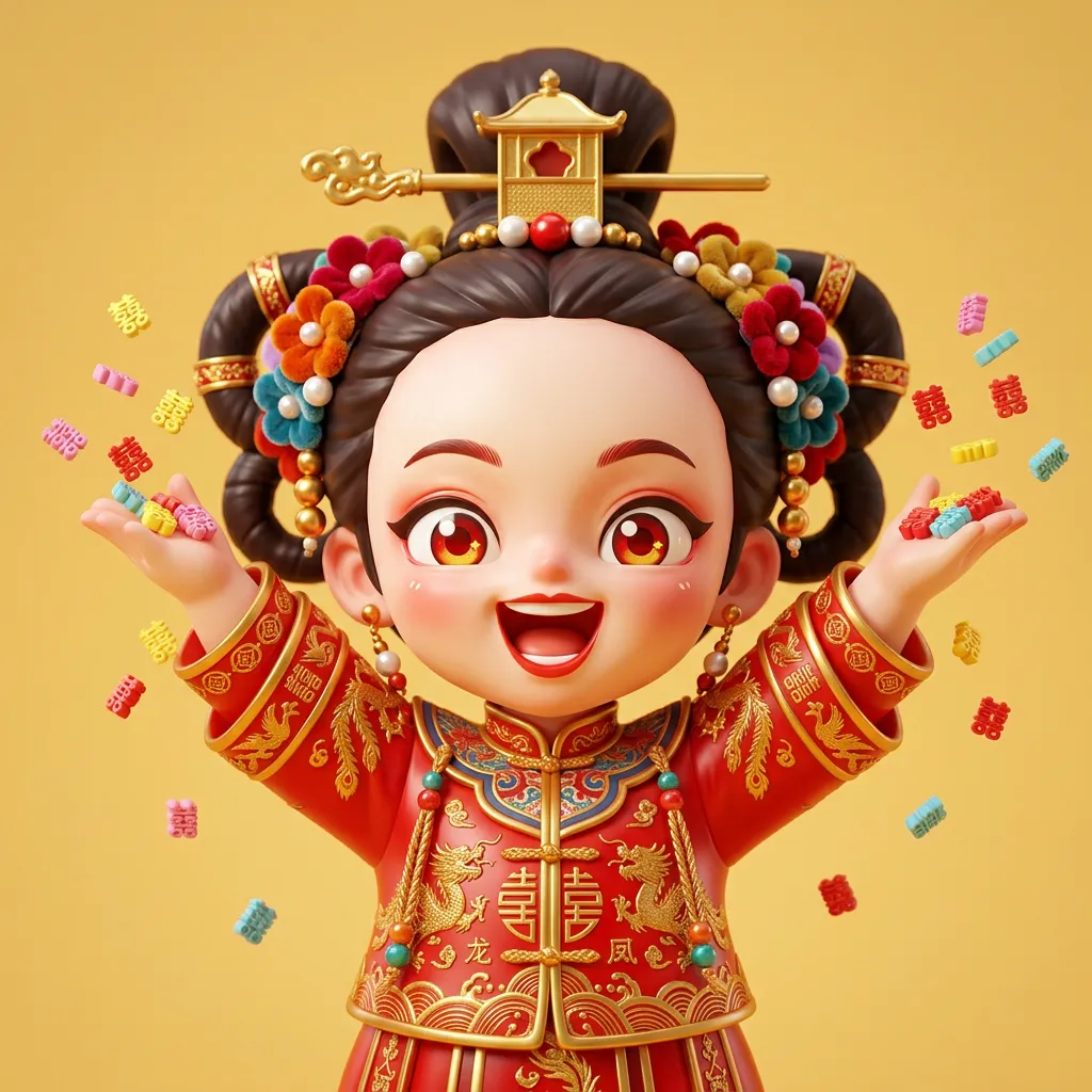 280_轿红_表情包_03欢呼