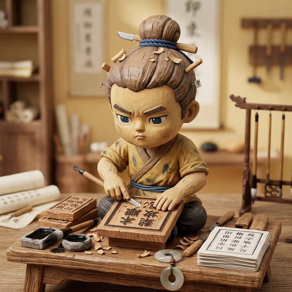 雕版·梨木千纸 · 版刻