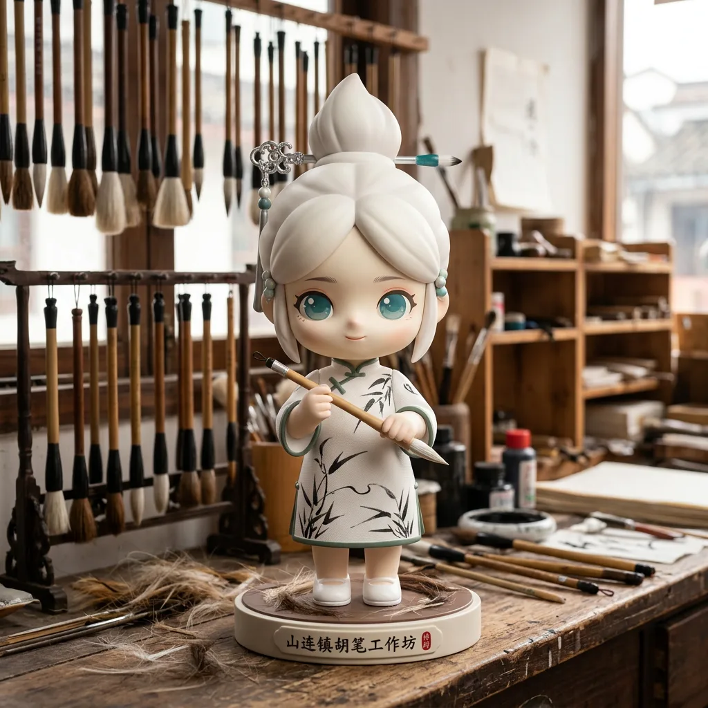 湖笔·尖齐圆健 · 毫湖